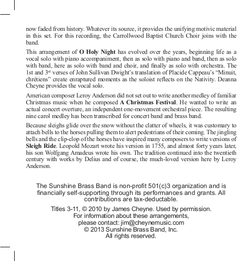 JOY! liner notes